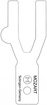 Distanzgabel 0,7mm für Abstoßmesser Mozart und Speedtrimmer (für LINO)
