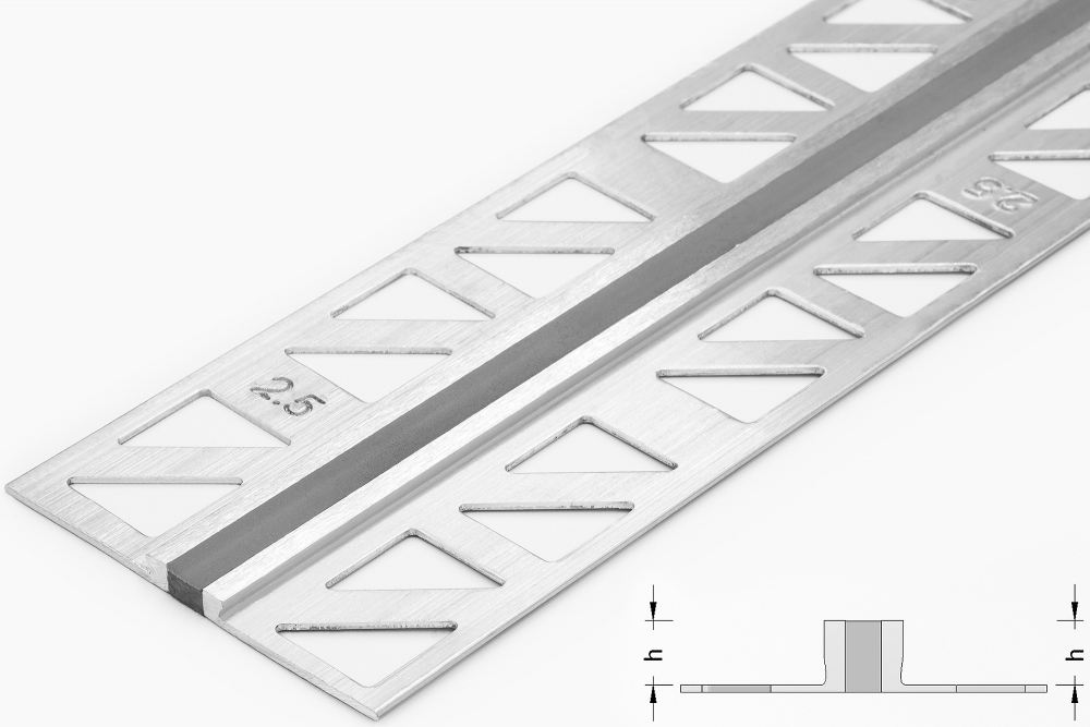 Dehnfugenprofil Alu 2,5mm