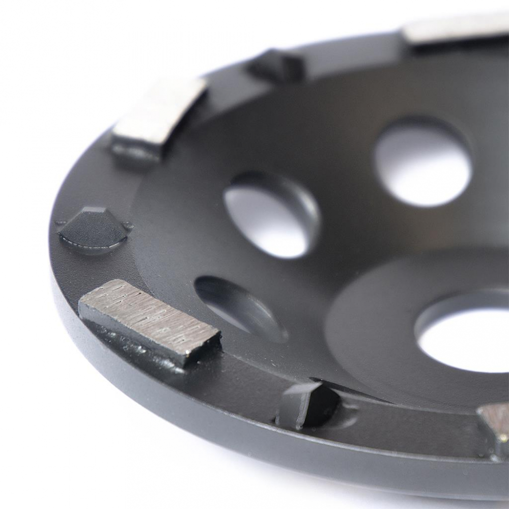 Hybridscheibe 125mm mit 6 Trapezförmigen PKD-Segmenten und 6 Stützsegmenten