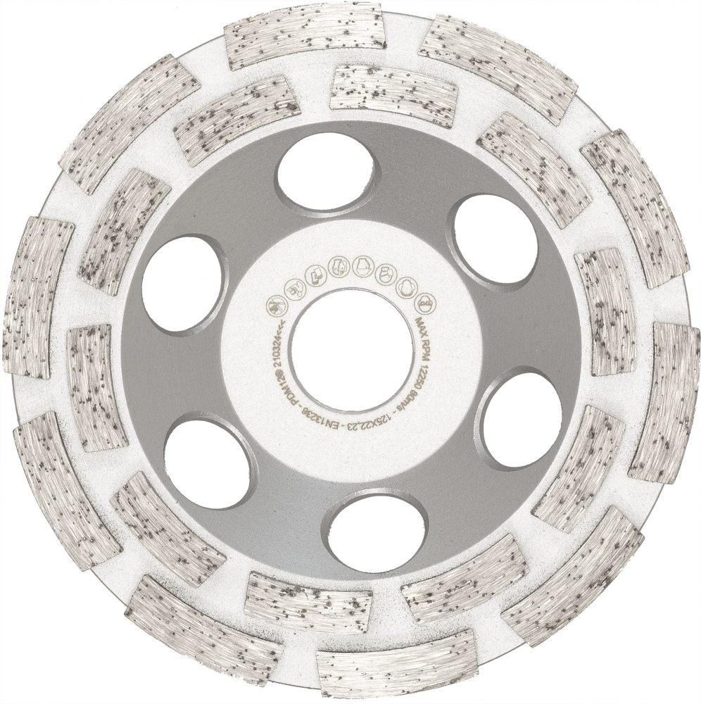 Diamond disc 125mm two-rowed