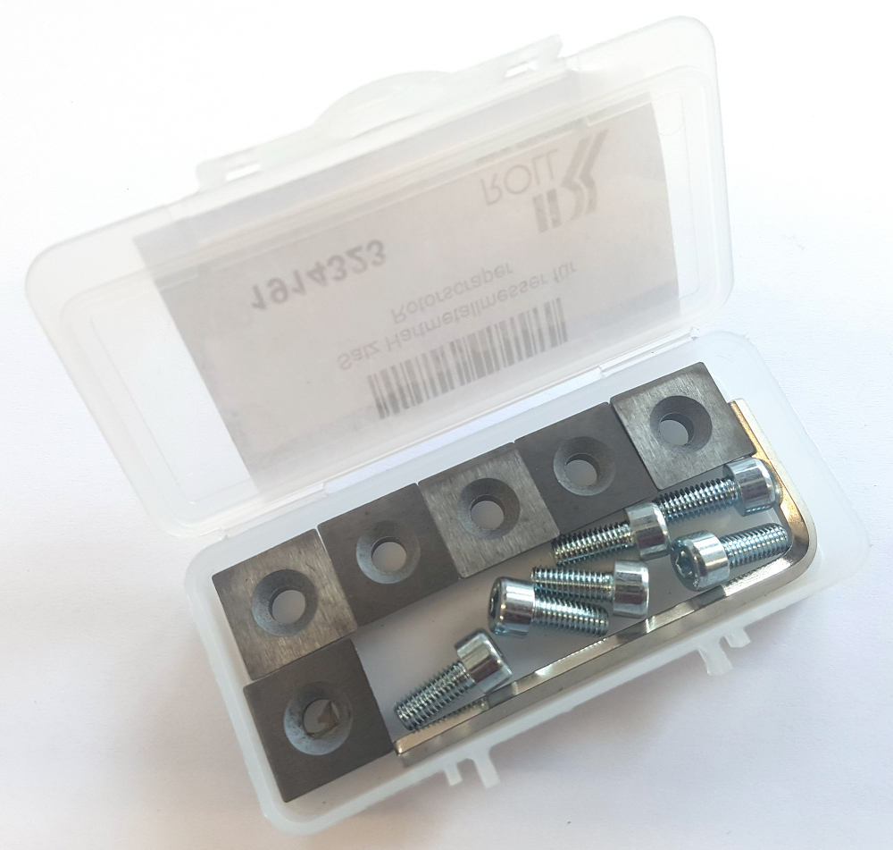 Satz Hartmetallmesser für ROLL Rotorscraper