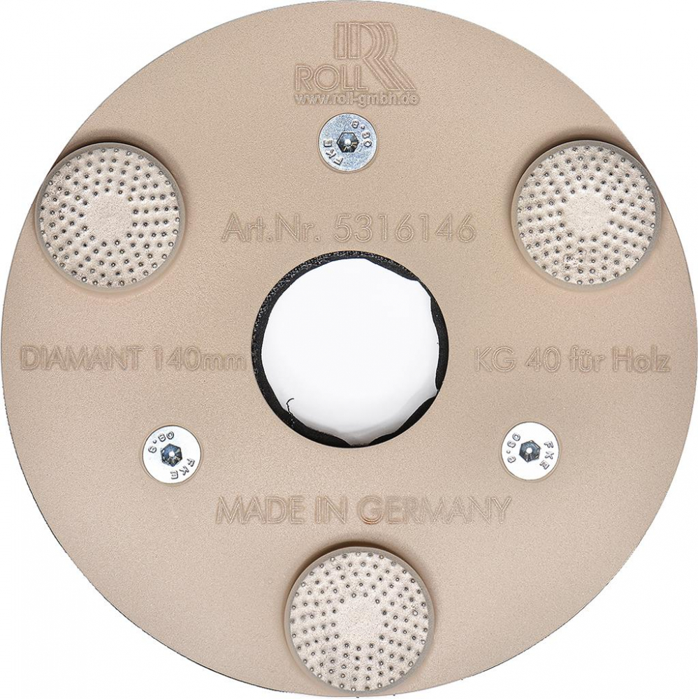 Diamond disc grit 40, 140mm for the parquet sanding machine Woody