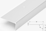 Treppenkantenprofil 3x20mm, Alu silber matt, 300cm